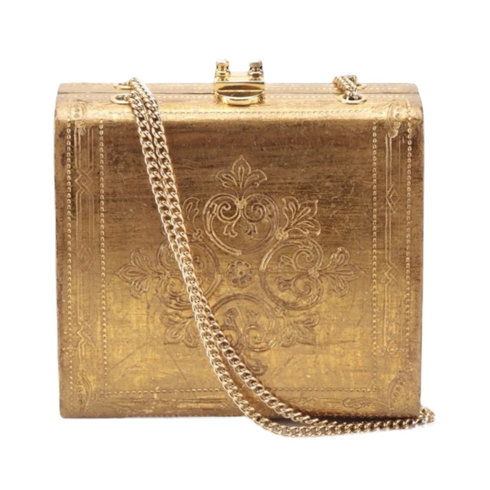 ✧ Vintage Italian gold gilt purse